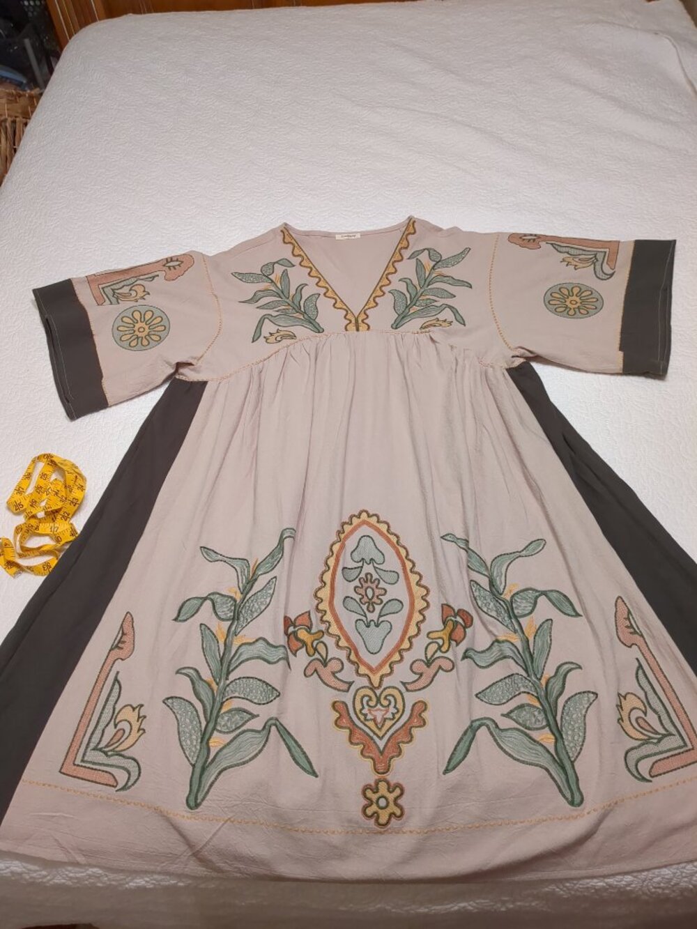 P2P 23" 🌻🌼🌻🌼🌻 Sunday Up Embroidered Mini Dress - Picture 12 of 15